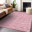 Premium Machine Washable Prisco Pink Rug-319137394