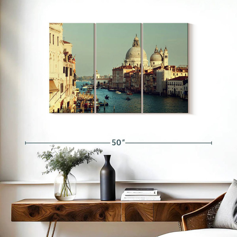 Kavia Grand Canal à Venise, H 24 po x l 38 po