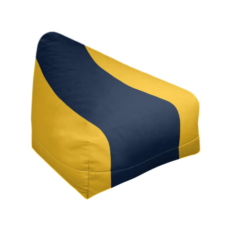 Fauteuil à billes Washington, 27 po x 27 po x 30 po, Basketball jaune / bleu minuit