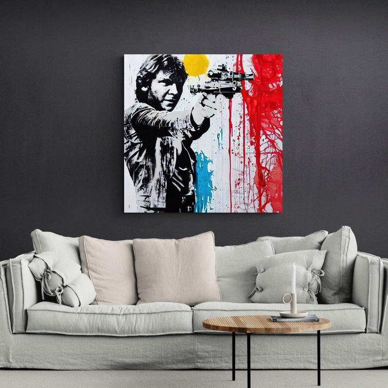 Hansolo Four Pop Art sur toile, PAF-GWC-382_han, H 18 po x l 18 po x P 1,5 po