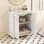 Ensemble de meuble-lavabo 30 po avec rangement caché - Lavabo en céramique et structure en bois massif - Armoire autoportante avec tiroir dissimulé