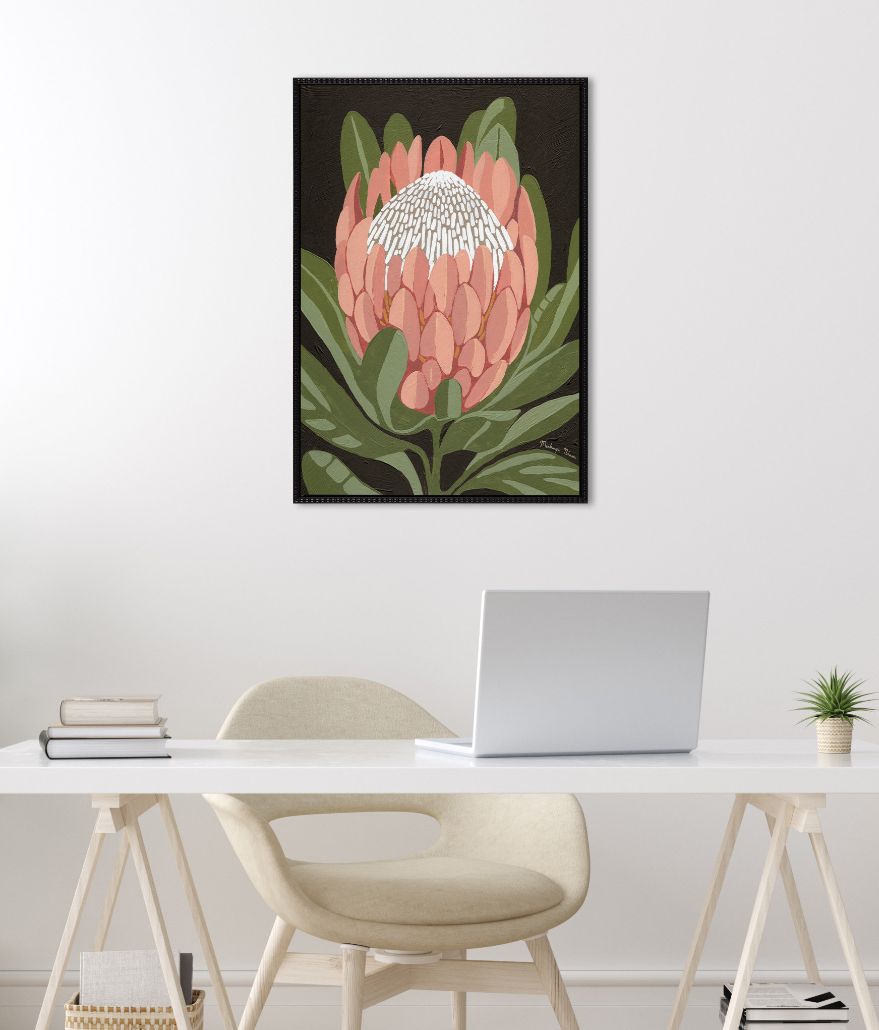 Winston Porter Stunning Flower Framed Canvas Wall Art - Wayfair Canada