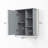  24 in. W x 7 in. D x 28 in. H Bathroom Storage Wall Cabinet Ready to Assemble-94950708