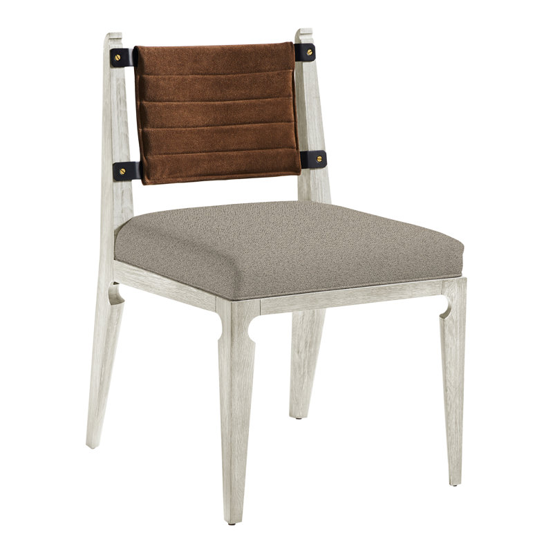 Thom Filicia Home Gifford Side Chair, Wrenn, Kempsey Sheepskin