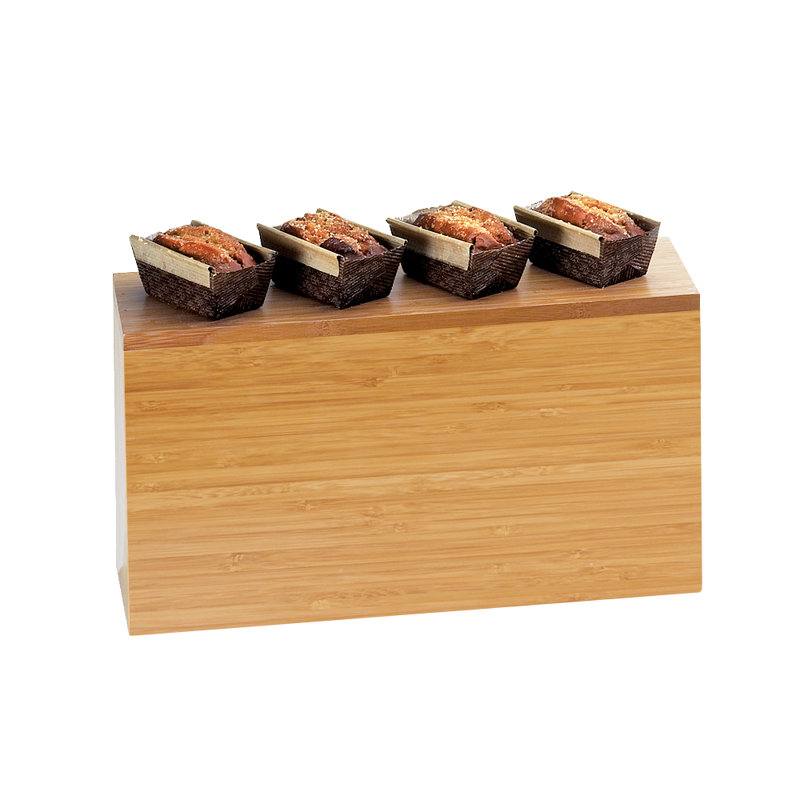 20 1/2" X 7" X 11" Rectangular Riser, Bamboo