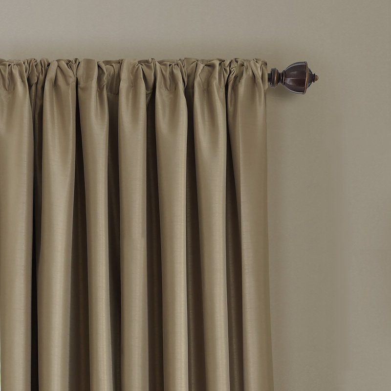 Ardmore Room Darkening Single Curtain Panel, Antique Gold, 52" W x 84" L