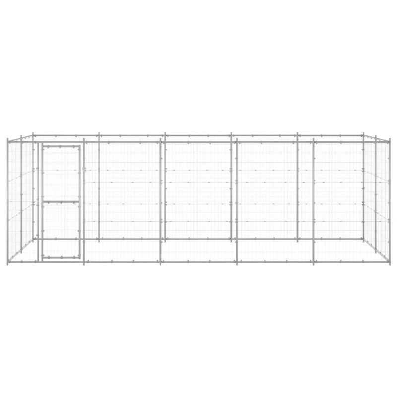 Sullivan Steel Kennel With Door, 180cm H x 550cm W x 220cm D