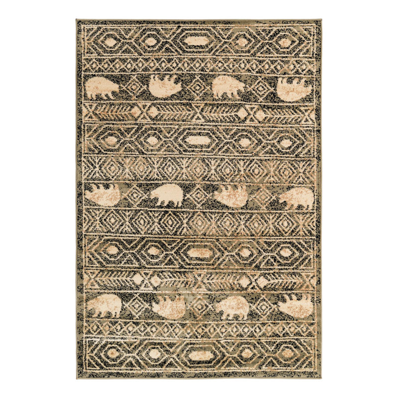 Ieshaa Indoor Rug, Rectangle 4'1" x 6'1"