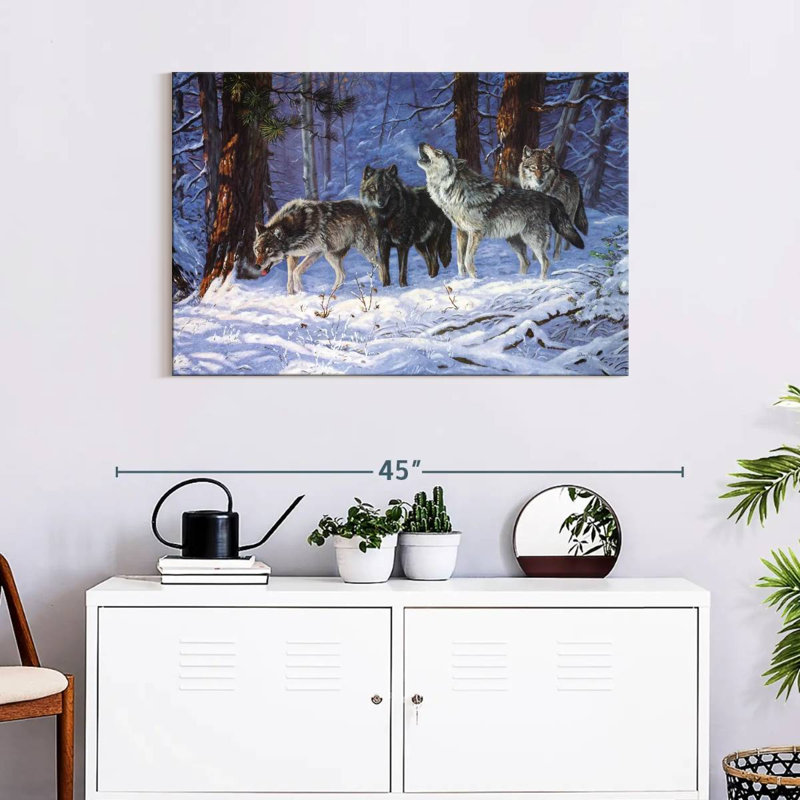 Brampt Haunters Of The Silences, 24" H x 36" W