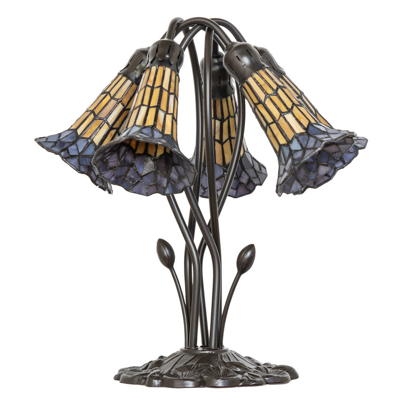 Table Lamp, Purple/Amber