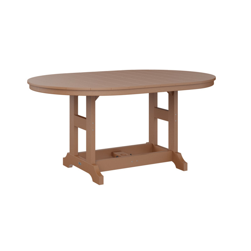 Garden Classic Outdoor Oval, 39.5" H x 44" W x 64" D, Cedar