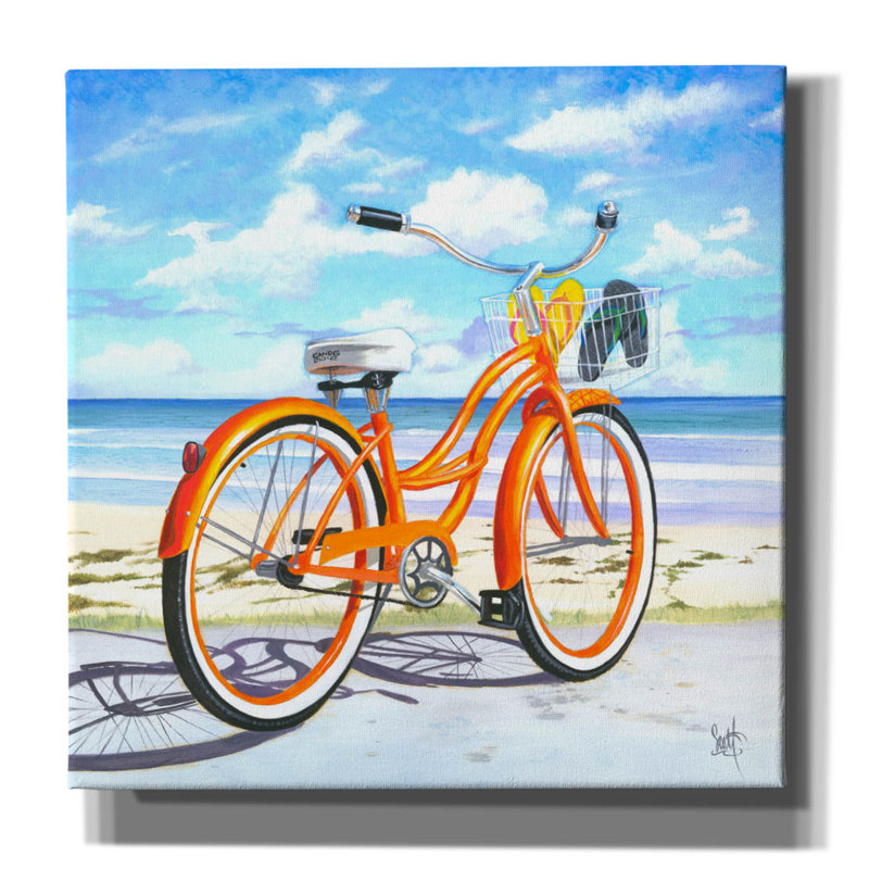 «My Orange Pride» par Scott Westmoreland, art mural sur toile, H 12 po x l 12 po x P 0,75 po