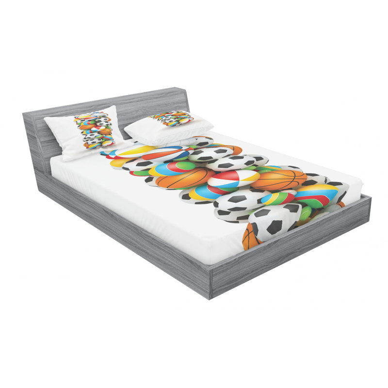 Microfiber Geometric Sheet Set, Queen Sheet Set