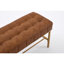 Banc de rangement rembourré pour chaussures avec siège rembourré, banc de bout avec tablette ouverte et pieds en métal pour le vestibule-1111252866