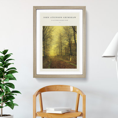 Autumns Golden Glow by John Atkinson Grimshaw - Picture Frame Graphic Art