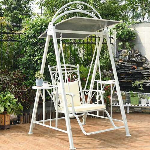 White Porch Swings You'll Love | Wayfair