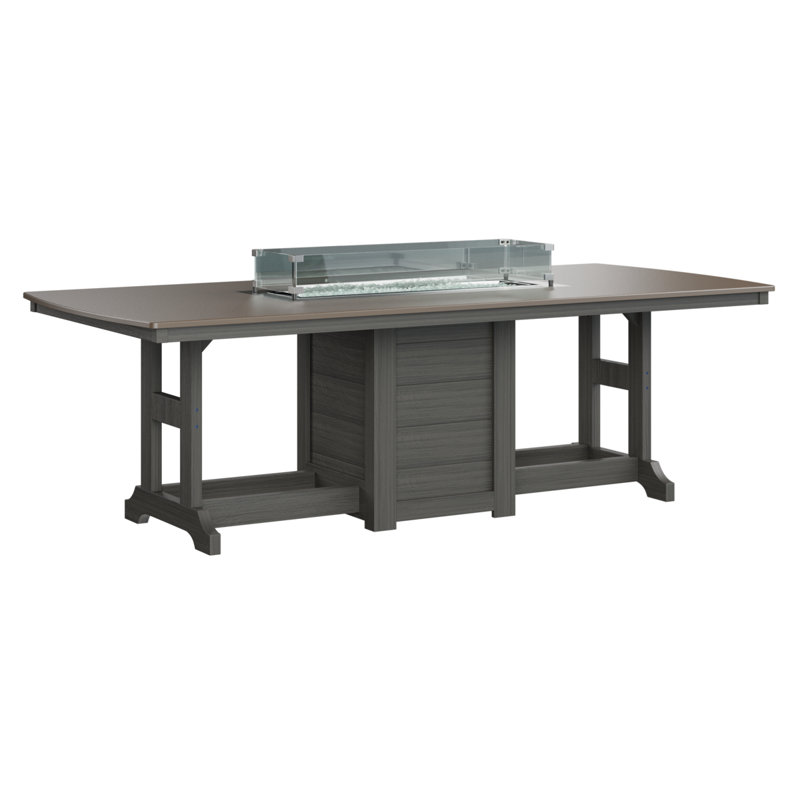 Table de bar avec foyer 72 po Berlin Gardens Garden Classic, H 39,5 po x l 44 po x P 72 po