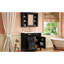 Meuble-lavabo noir avec espace de rangement spacieux - Glissières de tiroir modernes de 36 po avec rangement polyvalent-1294758806