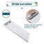 Élégante base de douche en acrylique l 48 po x P 36 po x H 4 po-102306068