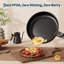 19 Piece Non-Stick Pots and Pans Set, Detachable Handle Cookware