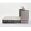 Lit gris avec rangement pratique, matelas en mousse souple et lit pliant avec prise de charge, gris, adaptateur pour bac de rangement-182665200
