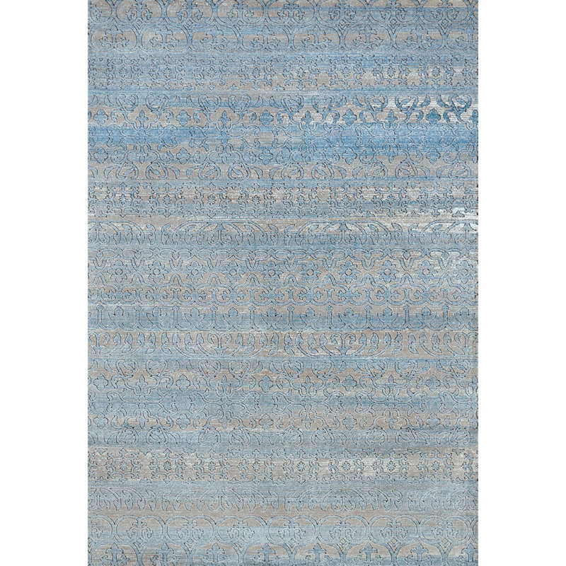 Tapis turquoise Lietz, 1 pi 10 po x 3 pi