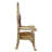 Arm Chair (Set-2) Pattern Fabric & Gold