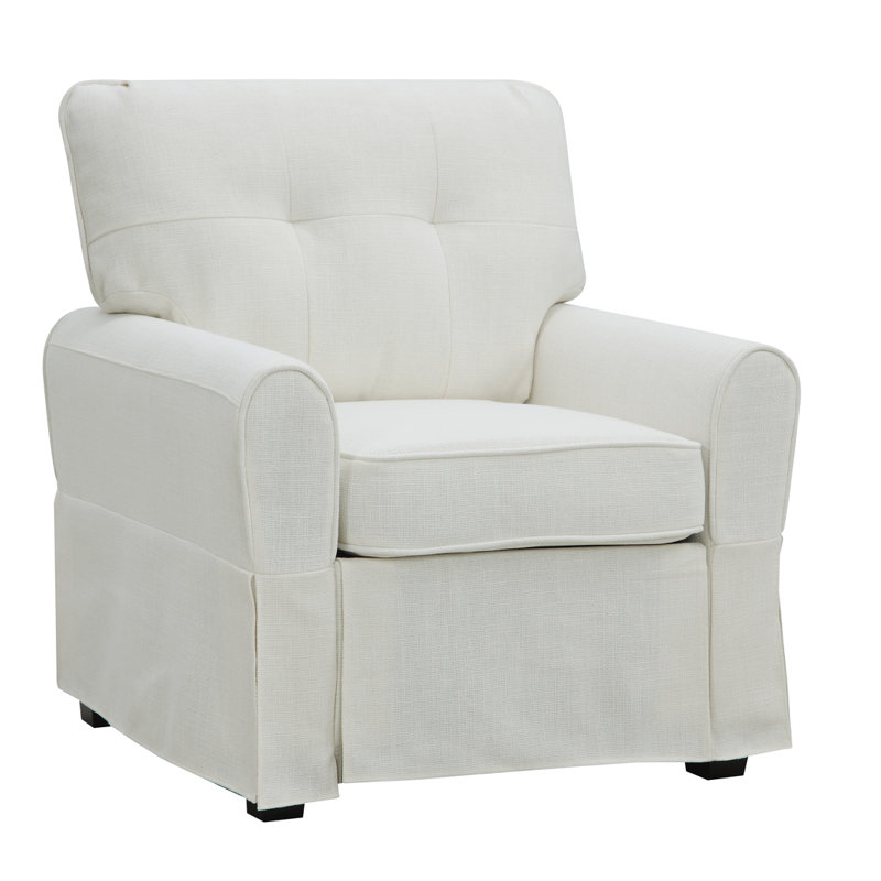 Smith Upholstered Armchair, Greenwich Ivory