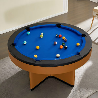 Round Solid Wood Home Standard 5'Pool Table