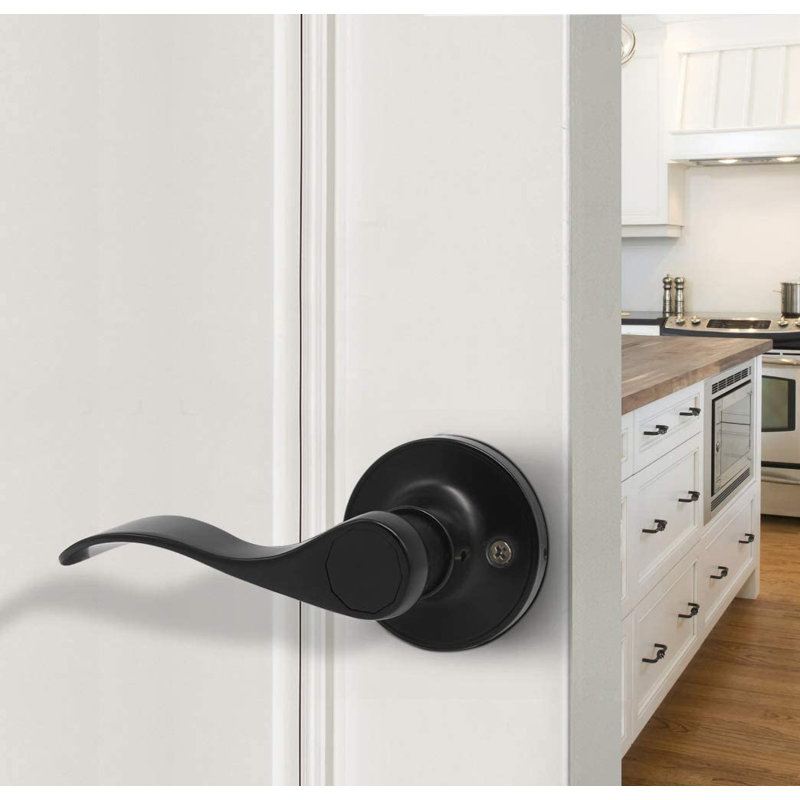 Door Lever, Black, Double Dummy