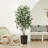 Adcock UV Protected Artificial Ficus Tree with Decorative Base, Faux Ficus Plant with Natural Trunk-1914722526-1914722520