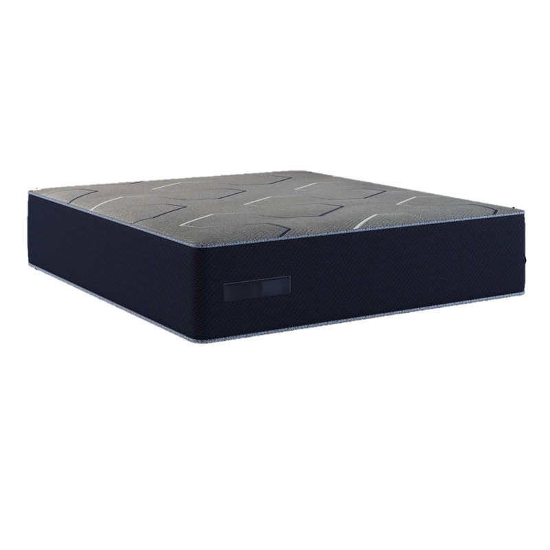 Matelas ferme et ferme. Double technologie de refroidissement pour un sommeil optimal. Mousse à mémoire de forme Gen Ii pour un confort accru. Unité de ressorts emballés individuellement pour réduire le mouvement. Mousse solide. Bleu marine. 84,64 po x 70,28 po