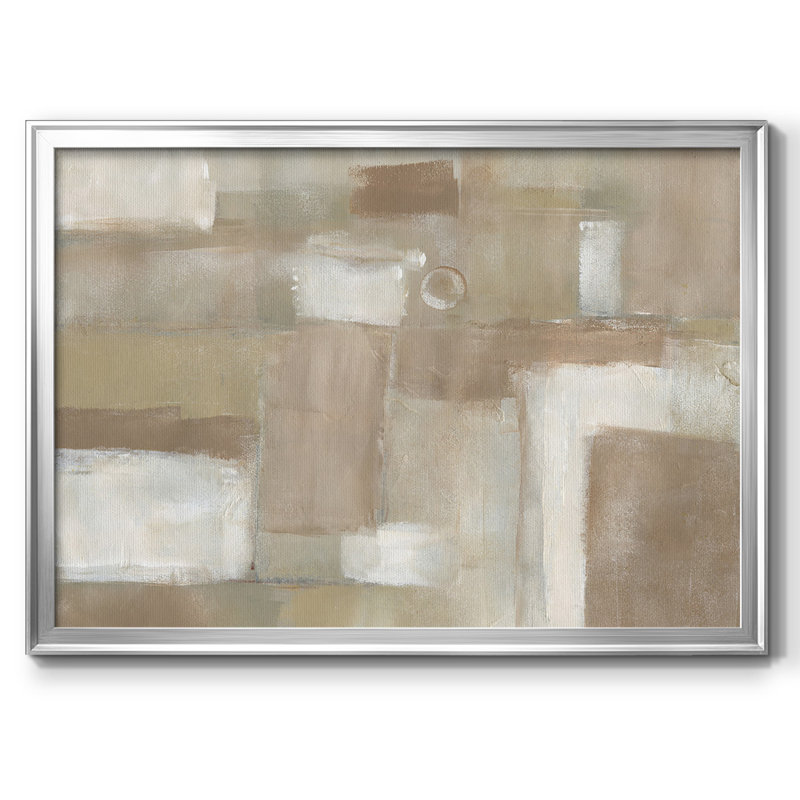 «Neutral Expression II», toile tendue avec châssis, Argent, H 30 po x l 44 po x P 1,5 po