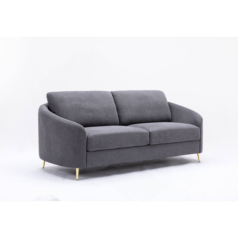 Gray Linen Sofa