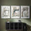 Watercolor Archures I - Impression sur mesure encadrée de qualité supérieure - 3 pièces-1269356405-1269356408