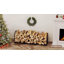 Porte-bûches décoratif en métal Arbre de Vie, 119 cm de large, pour foyer