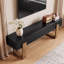 Meuble télé en bois massif de 160 cm (63 po), noir-1201613961
