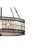 Stroude 3 - Light Black/Cream Drum Pendant