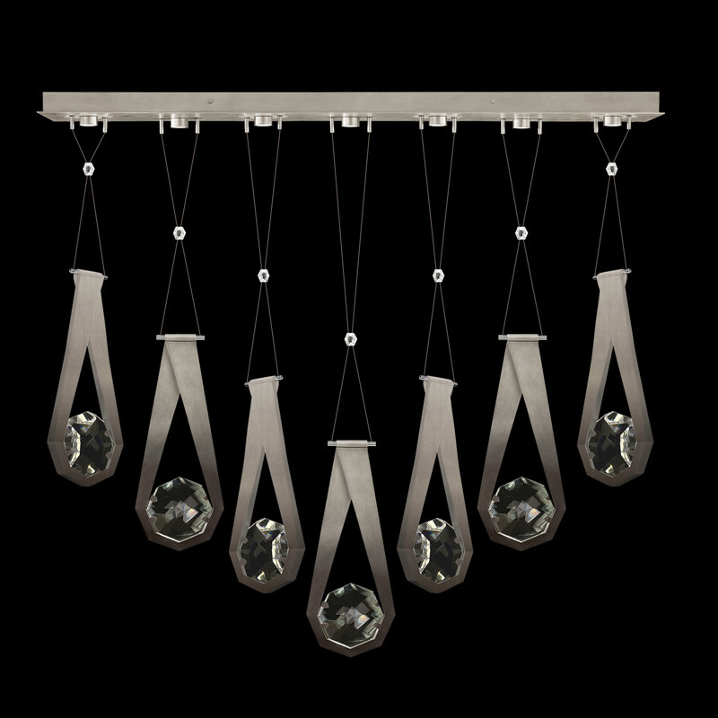 Aria 7 - Light LED Pendant, Soft Ombre Silver