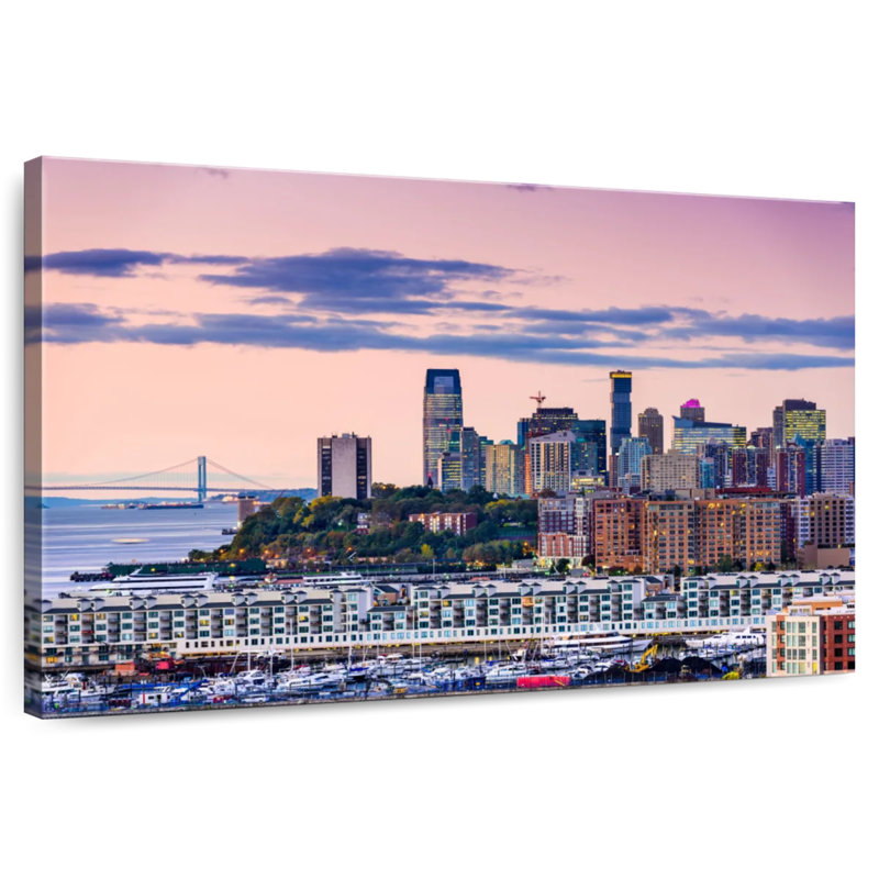 Hannes Jersey City Skyline, H 30 po x l 45 po