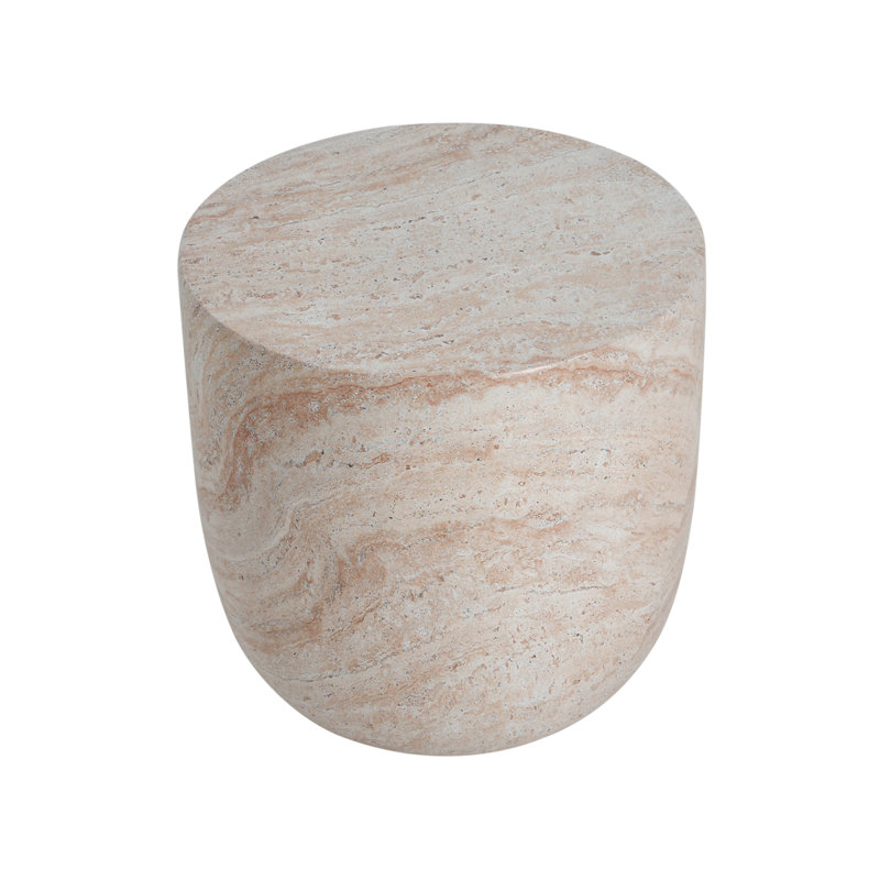Outdoor/Indoor Lightweight Concrete Side Table(Only Including Table), 15.75" H x 15.5" W x 15.5" D