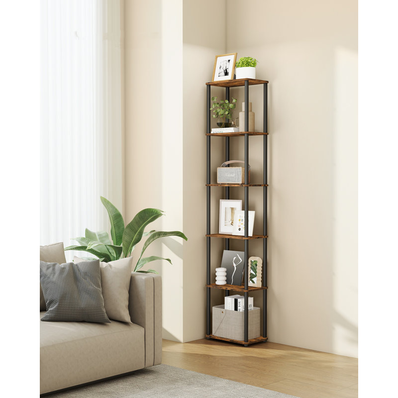 38cm W Steel Etagere Bookcase, (6 Shelves) 173.4"H x 38"W x 23.8"D