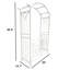 Arche de jardin en aluminium avec barrière-114351244