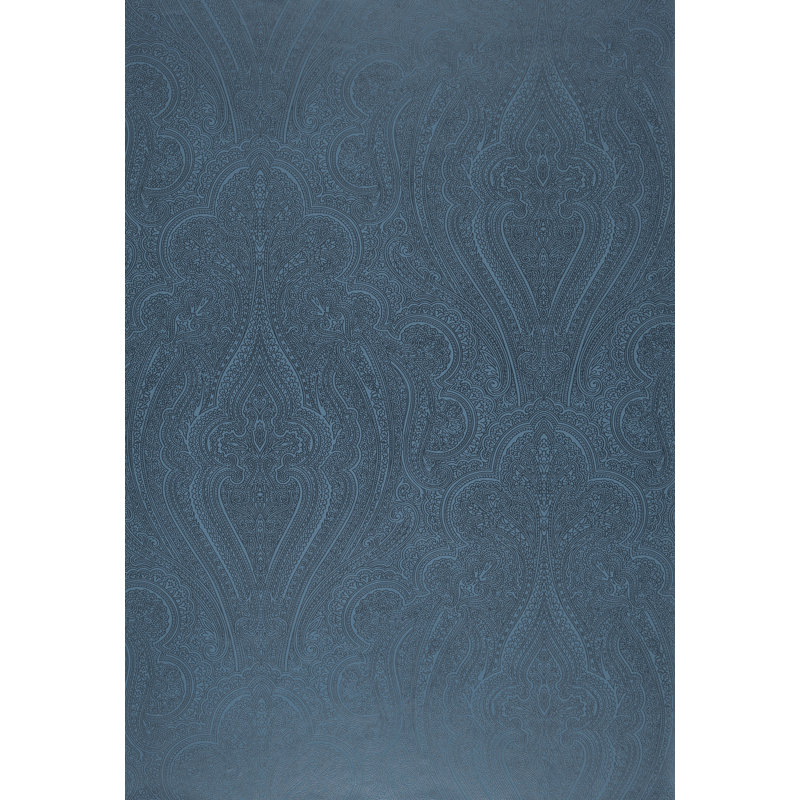 Breckenridge Paisley Wallpaper, Lapis