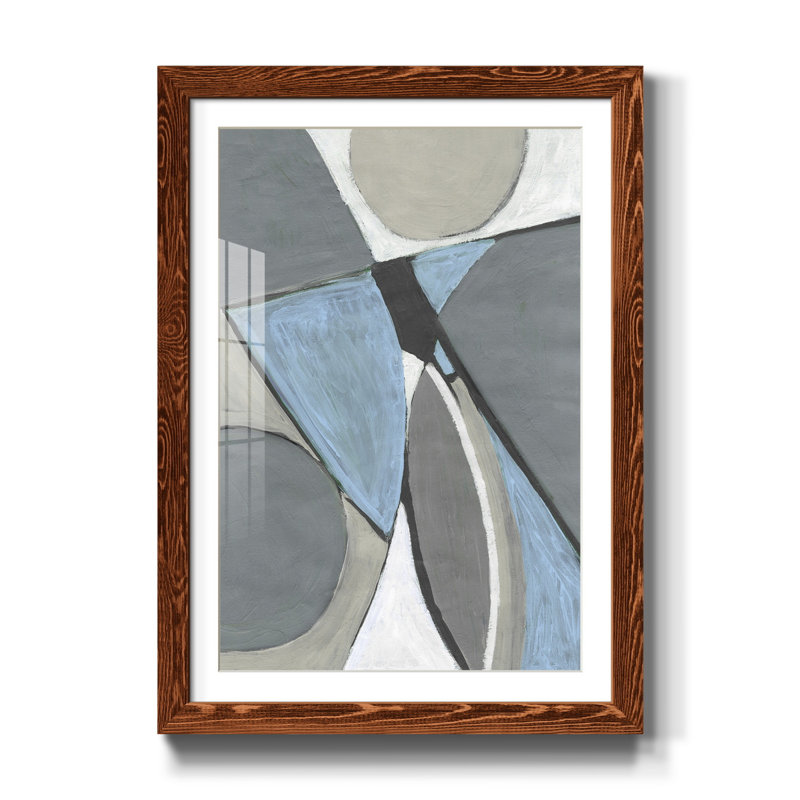 Millenium II - impression, H 44 po x l 31 po x P 1 po, Maple Framed, Blanc
