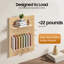 23.6x15.7" Wooden Rectangular Pegboard Combination Wall Organizer Kit
