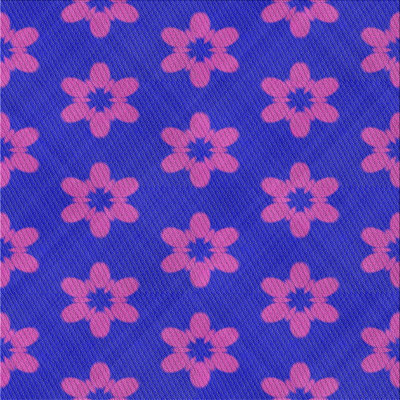 Tapis rose à motif floral Yanis