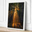 Golden Light Through Forest Scandinavian - Wrapped Canvas-830529236-830529235