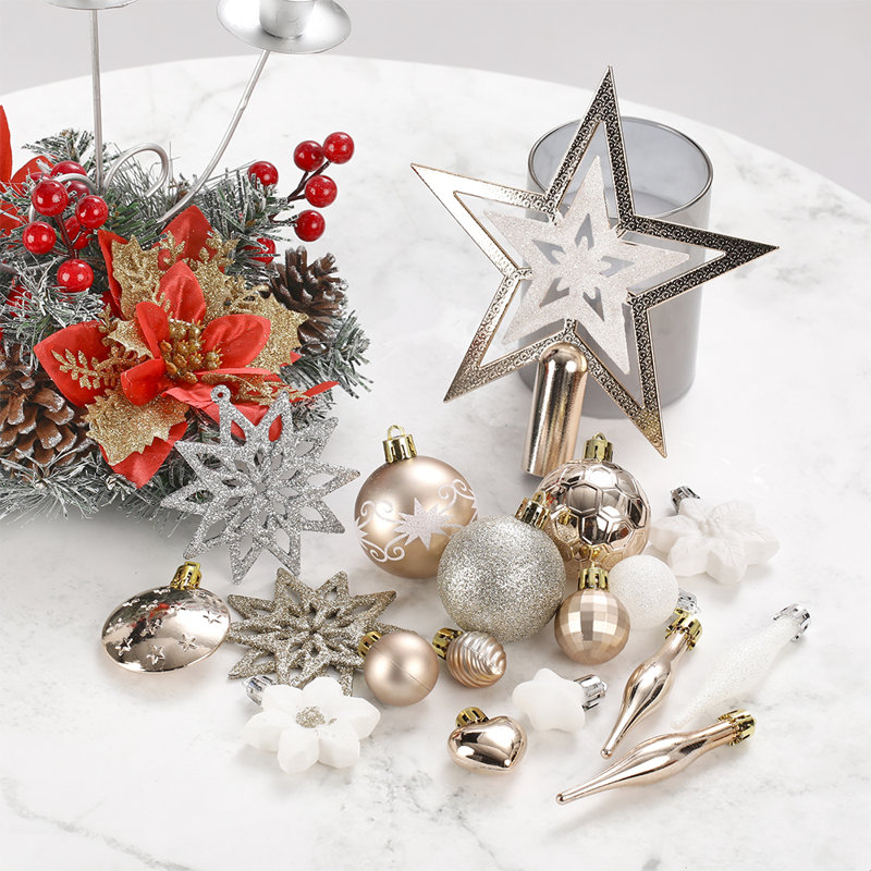 58 Piece Christmas Bauble Box Set