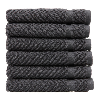 Herringbone Turkish Cotton Super Plush Washcloth